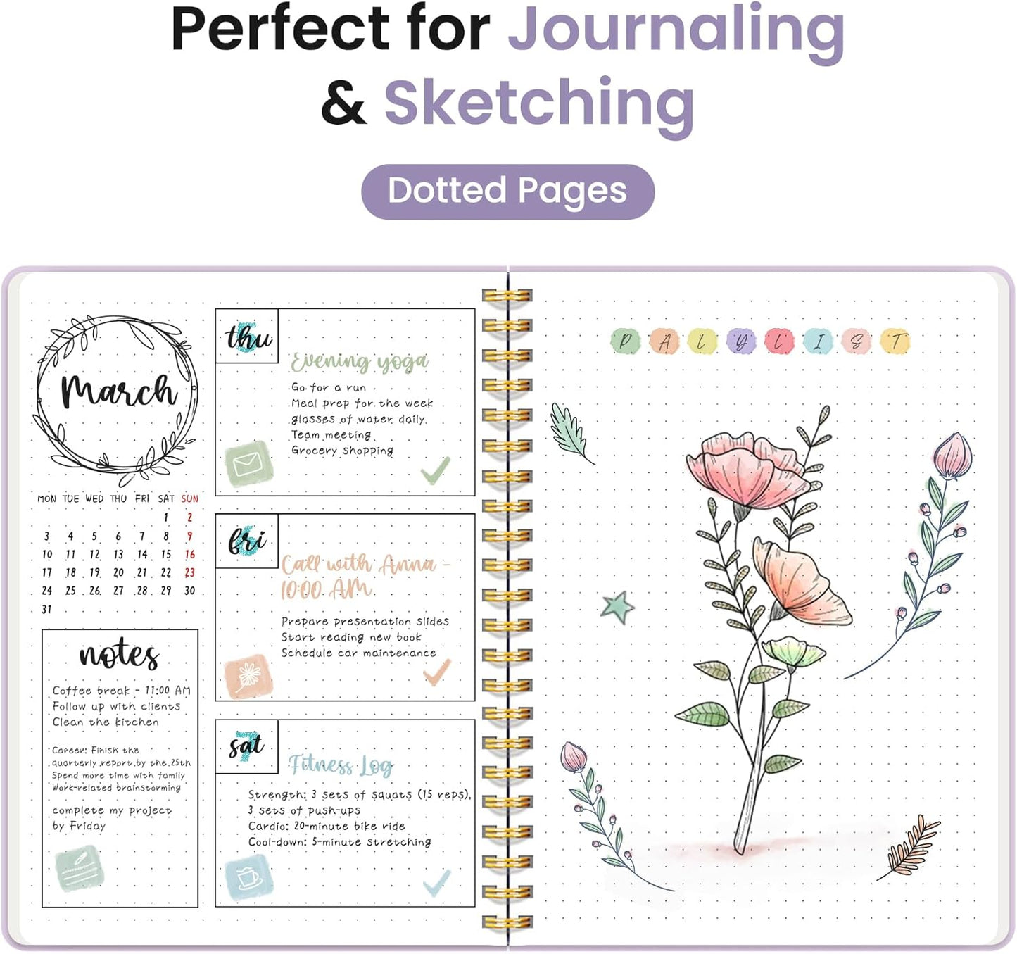 Taja Lined Spiral Journal Notebook for Women & Men, 140 Pages, College Ruled Hardcover Notebook for Work & Note Taking, Journals for Writing, A5(5.7" x 7.9") - Green