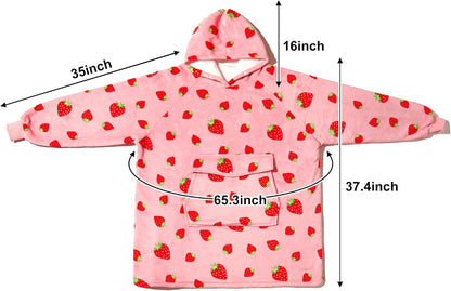 Krifey Wearable Blanket Hoodie, Oversized Sherpa Hooded Blanket for Adults | Soft sherpa fleece with sleeves and pocket; oversized fit for lounging, WFH, camping, Christmas and white elephant gifts.