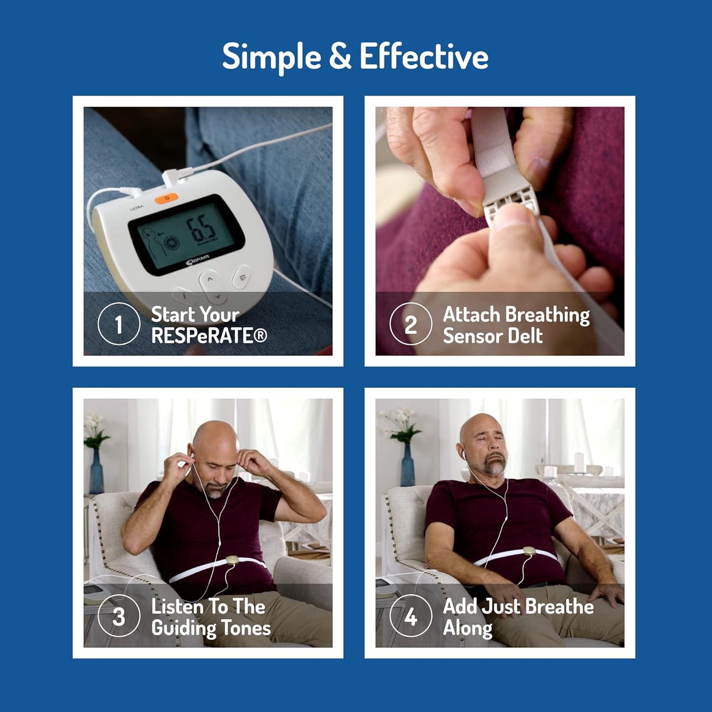 RESPeRATE Ultra Blood Pressure Lowering Device - Doctor Recommended Non-Drug Medical Device - Clinically Proven to Lower Blood Pressure Naturally - Just 15 Minutes a Day
