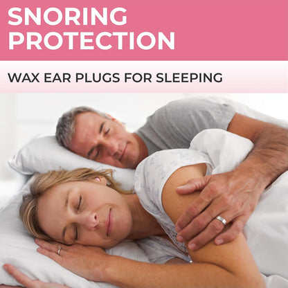 Peace&Quiet | PQ Wax Ear Plugs for Sleeping, Swimming - Soft Noise Cancelling Silicone Gel Wax Earplugs for Sleep and Swimmers, Sound Blocking Level of 32 Db, Color: Blue
