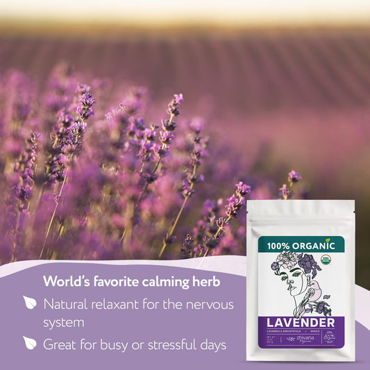 Dried Culinary Lavender Buds - Food Grade Lavender for Drinks, Baking - 3oz