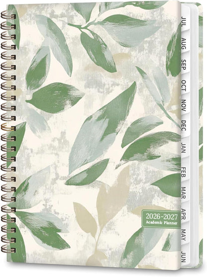 Planner 2026-2027, Weekly and Monthly Calendar Planner, JUL 2026 - JUN 2027 | A5(6.3'' x 8.5''), Hardcover, Agenda Book, Sprial Bound, Inner Pocket, Office and School Use