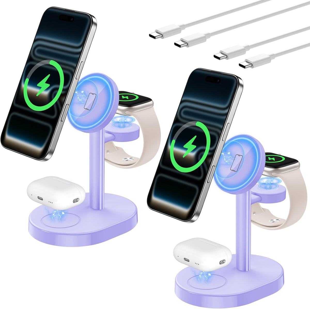 Mag-Safe Charger 3 in 1 Charging Station for iPhone Apple Watch AirPods