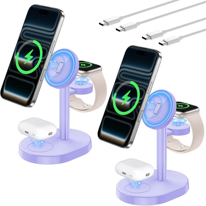 Mag-Safe Charger 3 in 1 Charging Station for iPhone Apple Watch AirPods