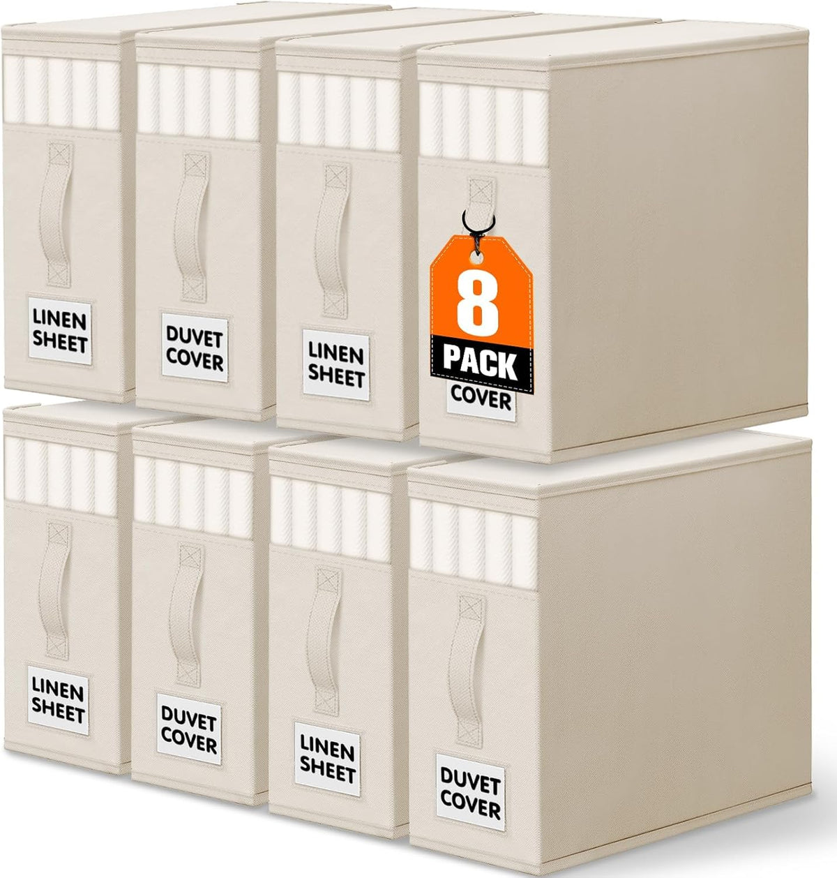 WOWBOX Bed Sheet Organizers and Storage,Closet Organizer Under Bed Storage