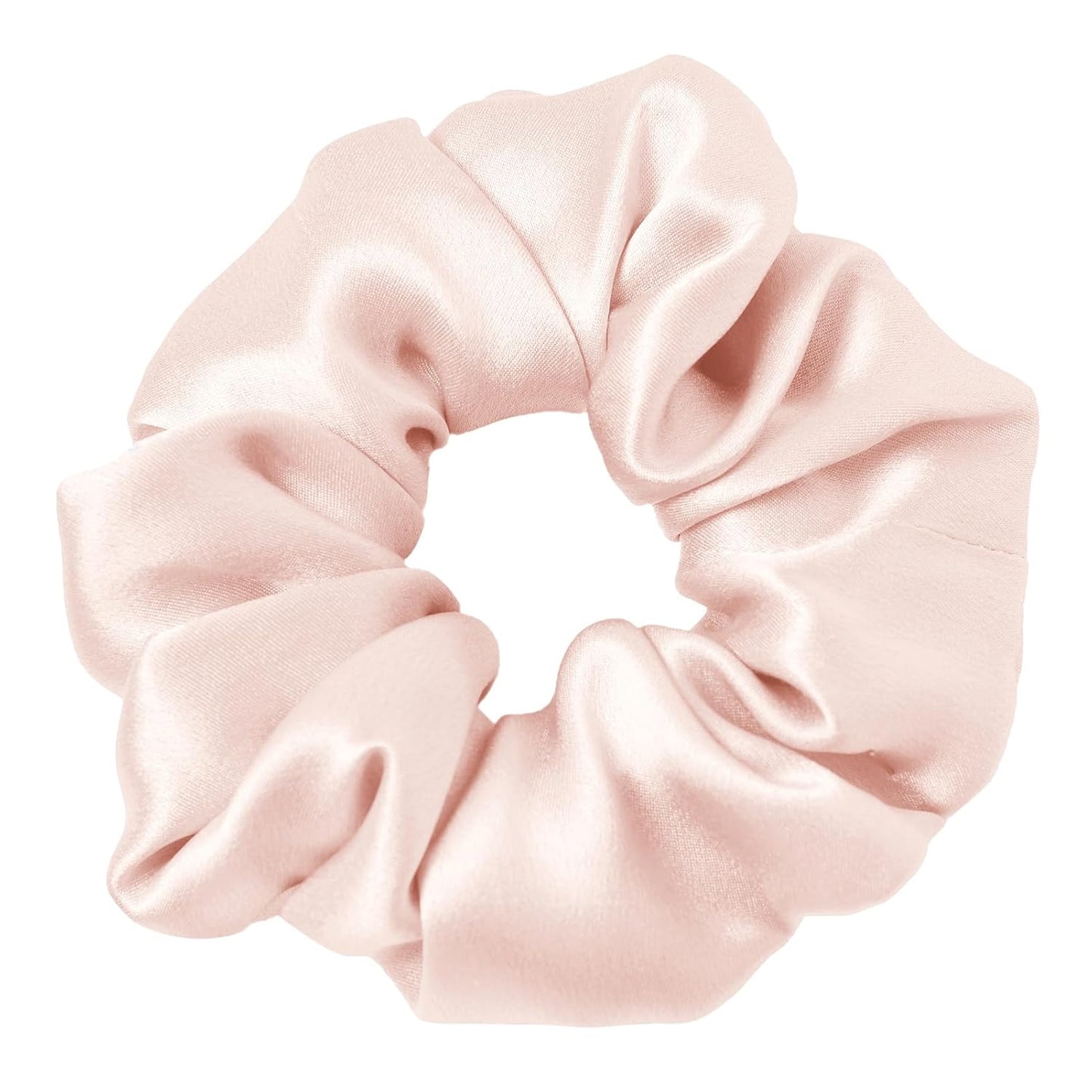 LILYSILK Silk Hair Scrunchies / Ties for Frizz & Breakage Prevention, 100% Mulberry, No Damage, Elastic ponytail Holders, 1Pc, Coffee - Colors B
