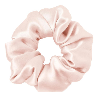LILYSILK Silk Hair Scrunchies / Ties for Frizz & Breakage Prevention, 100% Mulberry, No Damage, Elastic ponytail Holders, 1Pc, Coffee - Colors B