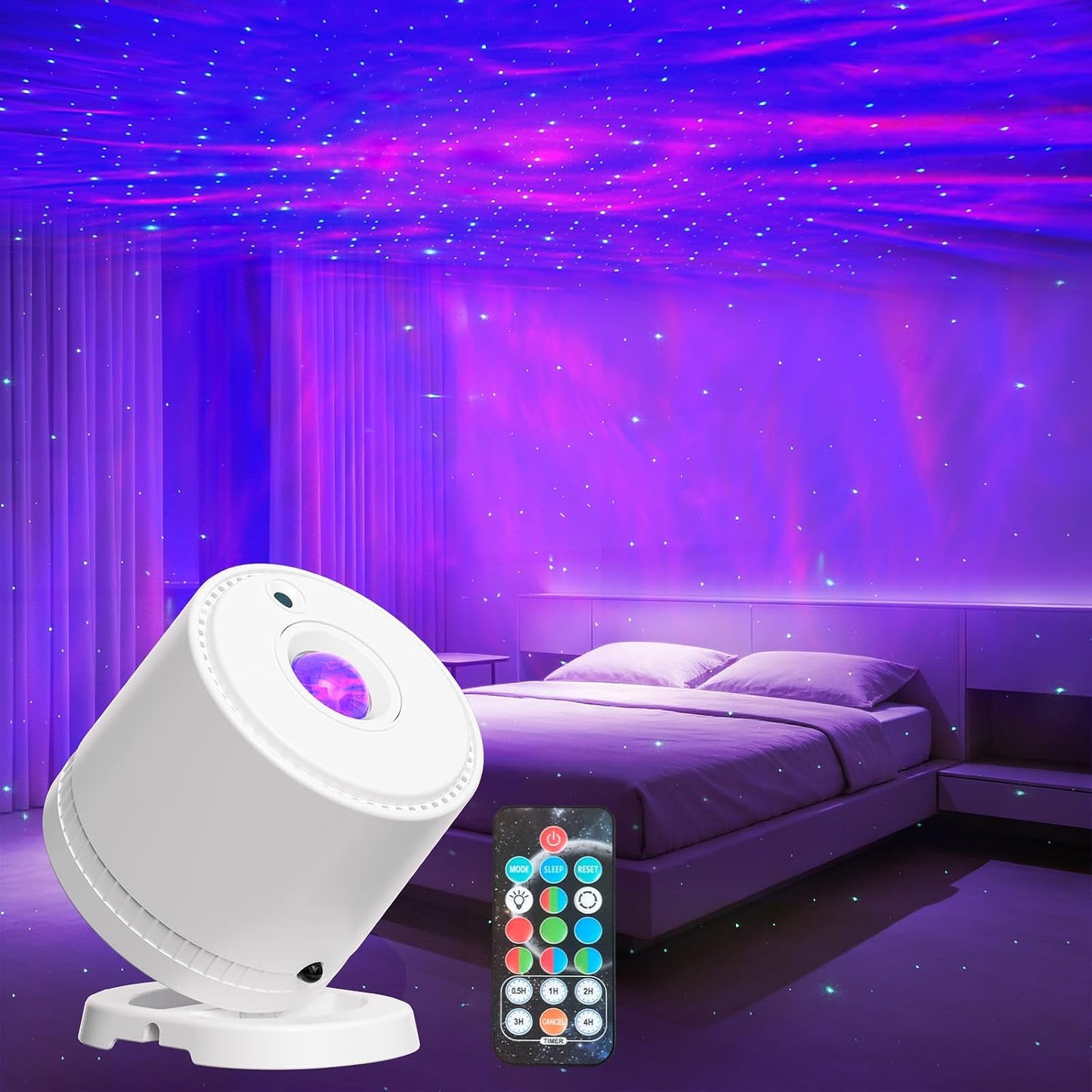 Galaxy Projector for Bedroom, Nebula Ceiling Led Lamp with Remote