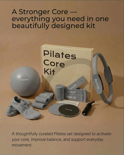 Pilates Kit for Women – Home Pilates Equipment Set with Ring, Ball & Resistance Bands | Pilates Starter Kit with Accessories in Gift Box