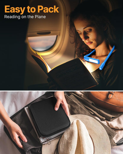 Reading Light, Rechargeable Neck Light, Stepless Dimming Book Light