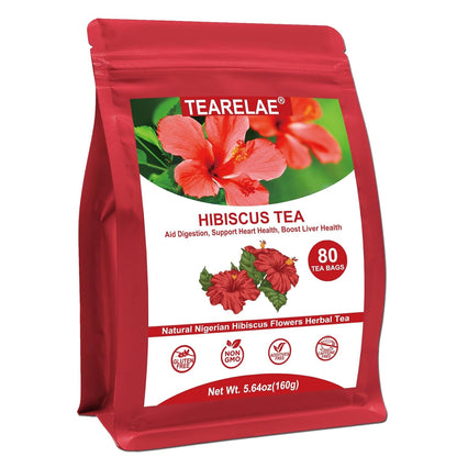 TEARELAE - Chamomile Lavender Tea, 50 Herbal Tea Bags with Lemon Balm for Relaxation & Bedtime - Non-GMO - Caffeine-Free - Floral & Soothing