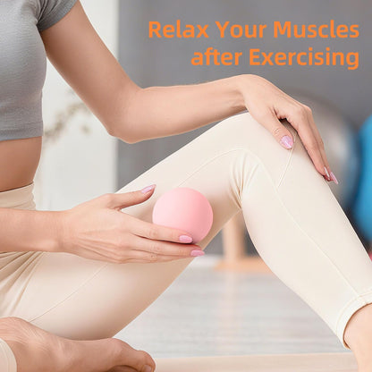 Massage Lacrosse Balls for Myofascial Release, Trigger Point Therapy and Yoga Therapy, Foot Massage Ball to Relieve Plantar Fasciitis Black
