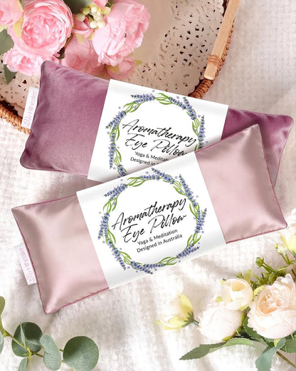Hihealer Weighted Eye Mask for Sleeping, Lavender Eye Pillow for Spa Yoga
