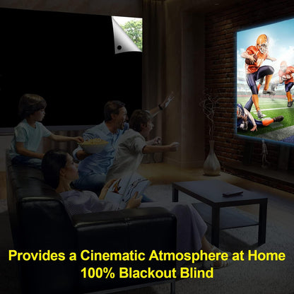 FADOTY 100% Blackout Curtains, 57"x 118" Portable Black Out Window Cover
