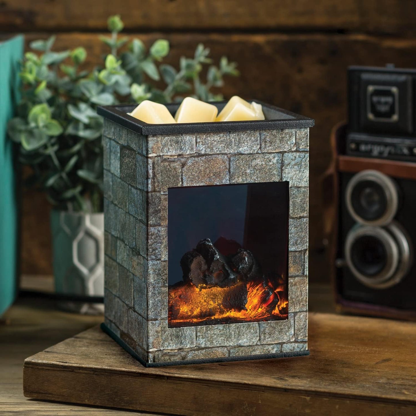 Candle Warmers ETC. Illumination Fragrance Warmer- Light-Up Warmer for Warming Scented Candle Wax Melts and Tarts or to Freshen Room, White Harmony