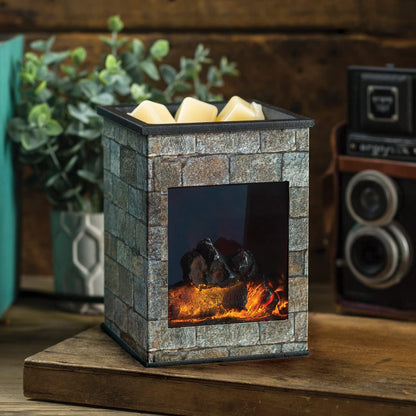 Candle Warmers ETC. Illumination Fragrance Warmer- Light-Up Warmer for Warming Scented Candle Wax Melts and Tarts or to Freshen Room, White Harmony