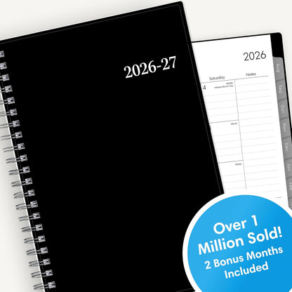 Blue Sky 2026-2027 Weekly and Monthly Academic Year Planner Calendar, July 2026 - June 2027, 8.5" x 11", Flexible Cover, Wirebound, Laminated Tabs, Enterprise