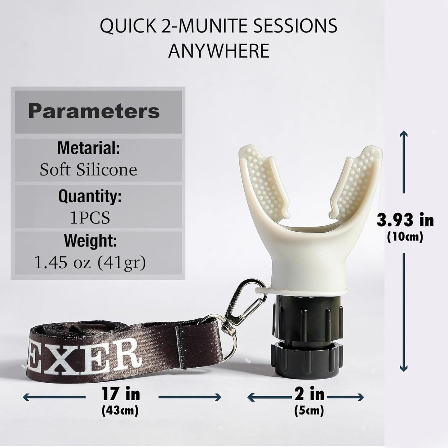 TN TINEXER Portable Compact Lung Exercise Device with High Quality Silicone Breathing Exercise Device Portable Muscle Trainer Easy to Clean