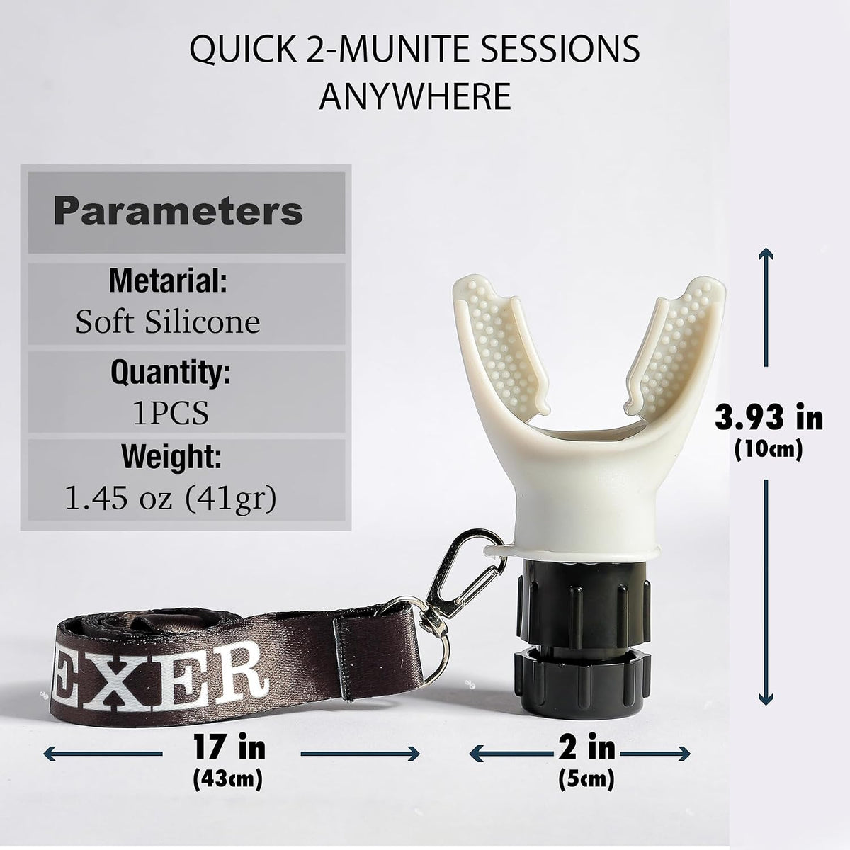 TN TINEXER Portable Compact Lung Exercise Device with High Quality Silicone Breathing Exercise Device Portable Muscle Trainer Easy to Clean