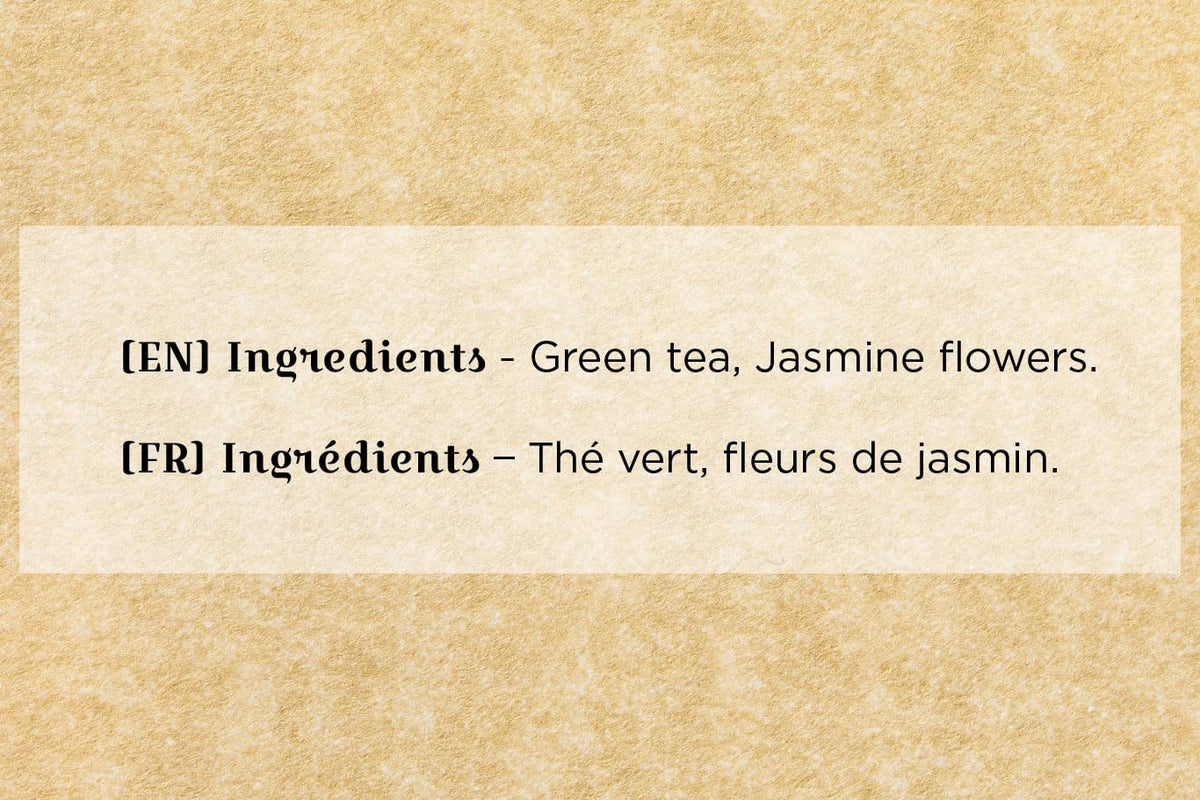 Denise's Fine Tea, Premium, Jasmine with Flower, Green Tea, 50 tea bags (100g)