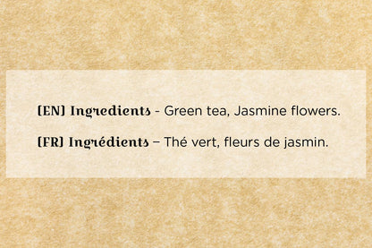 Denise's Fine Tea, Premium, Jasmine with Flower, Green Tea, 50 tea bags (100g)