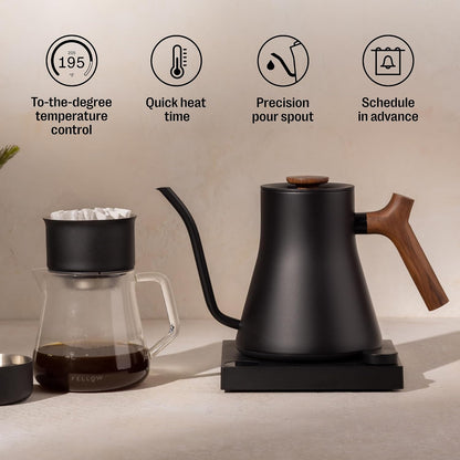 Fellow Stagg EKG Pro Gooseneck Electric Kettle, Brew Timer, 0.9 Liter