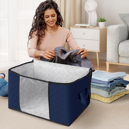 Fab totes Storage Bags for Clothes Blanket Storage Bins with Lids