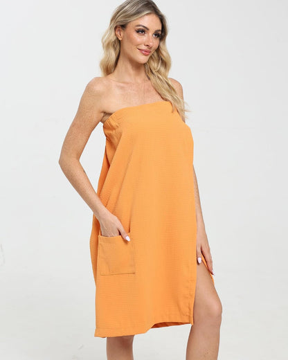 Xeoxarel Bath Towel Robe for Women, Lightweight Soft Towel Wraps, Comfortable Bathrobe, Perfect for Spa, Sauna, and Pool