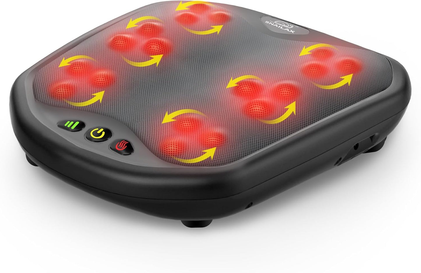 Snailax Shiatsu Foot Massager with Heat, Washable Cover Kneading Foot & Back Massager, Heated Feet Warmer, Electric Feet Massager Machine for Plantar Fasciitis