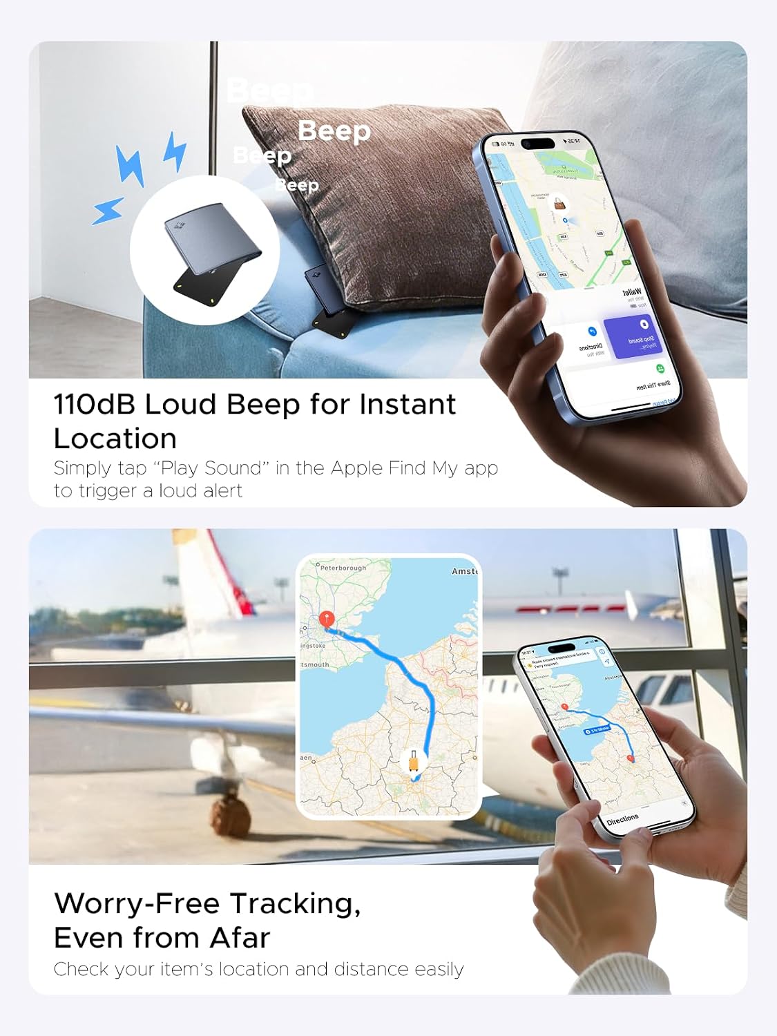UGREEN FineTrack Slim Duo2 Wallet Tracker Card (iOS and Android)