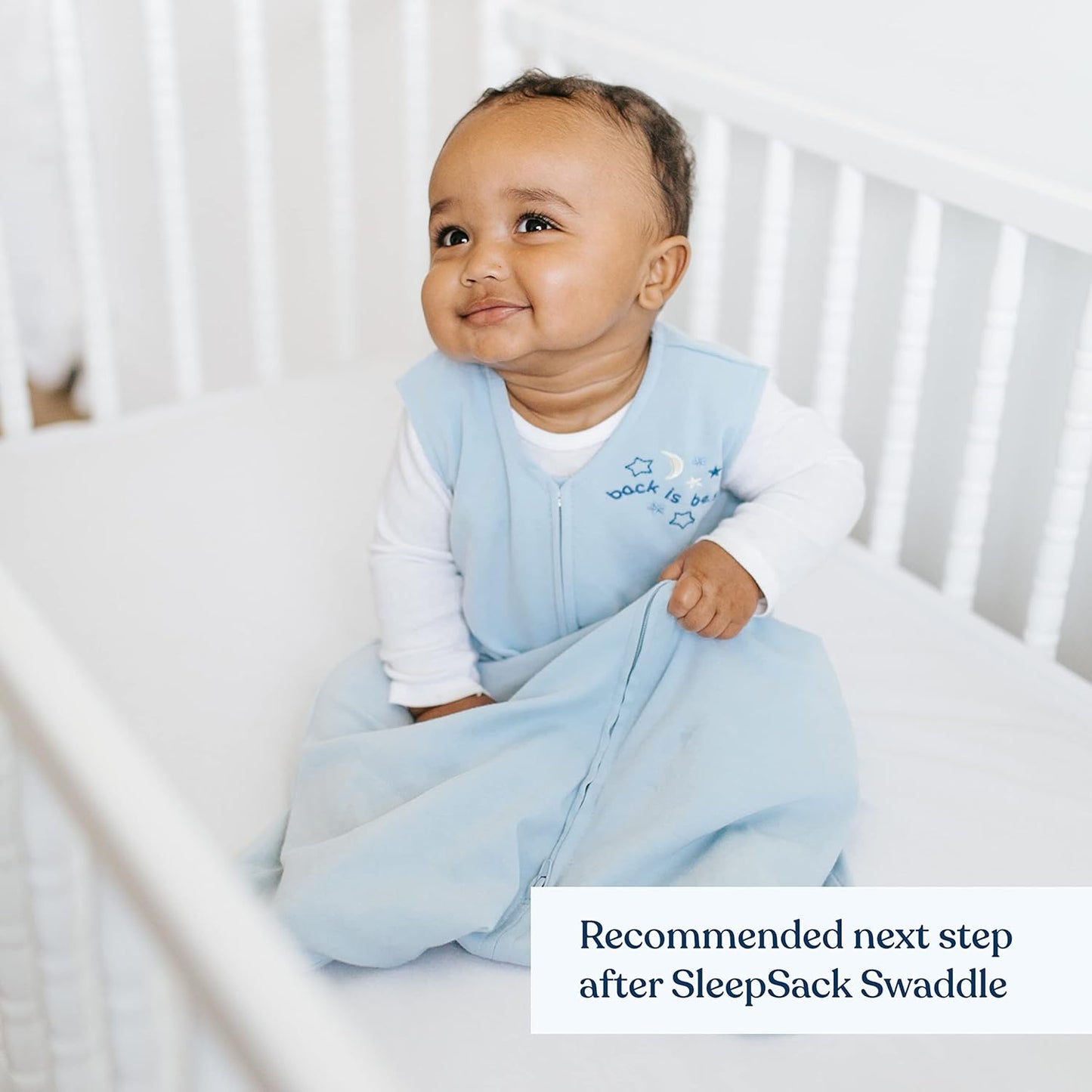HALO SleepSack, 100% Cotton Wearable Blanket, Swaddle Transition Sleeping Bag, TOG 0.5, Ocean Life, Medium, 6-12 Months
