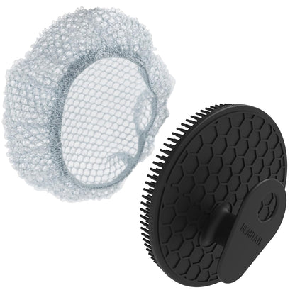 Silicone Body and Face Scrubber Set 5 Pack, BEAUTAIL Shower Bath Scrubber, Gentle Exfoliating Brush for Women Men Sensitive Skin, More Hygienic Than Traditional Loofah, Long Lasting, Black+Pink+Green