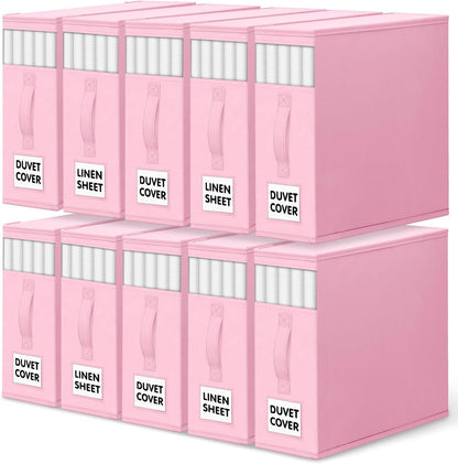 WOWBOX Bed Sheet Organizers and Storage,Closet Organizer Under Bed Storage
