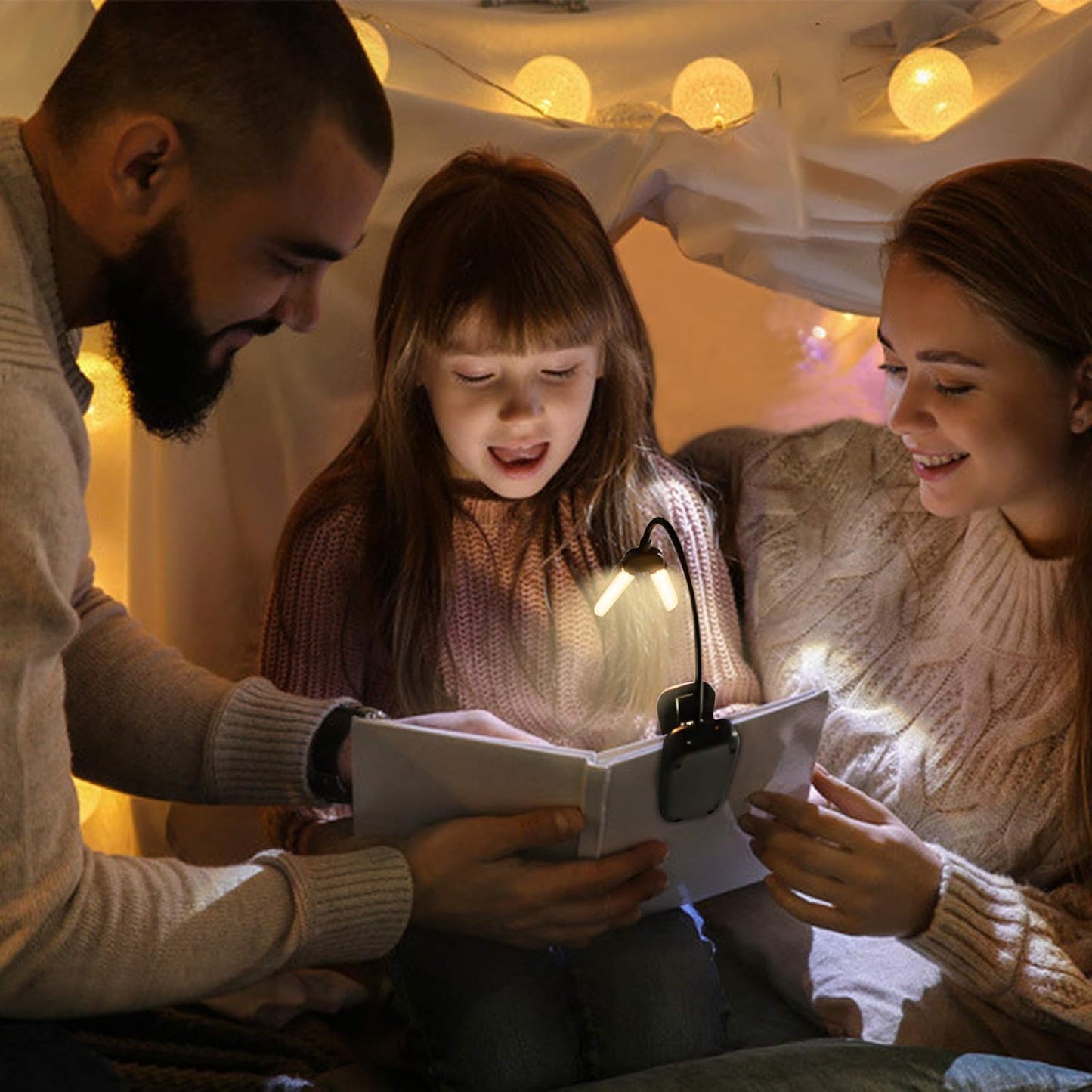 Vekkia 14 LED Rechargeable Book Light for Reading at Night