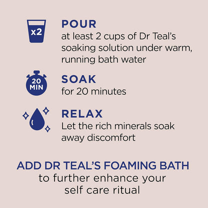 Dr Teal's Epsom Salt Magnesium Soak, Nourish & Protect with Coconut Oil, 3 lbs