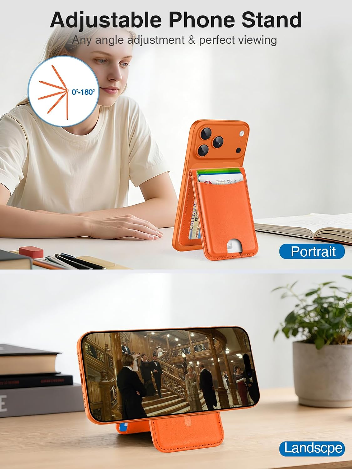 TopMade for MagSafe Wallet Works with Find My, Strongest Magnetic Wallet