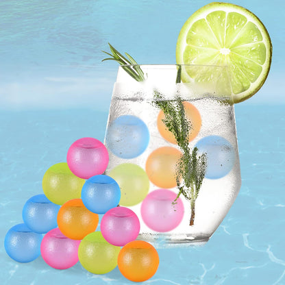 360 Pack Reusable Ice Cubes Refreezable Ice Cubes Without Diluting Reusable Ice Cubes for Drinks Large Pack Ice Cube Frozen BPA Free for Party Bars Ice Bath Camping