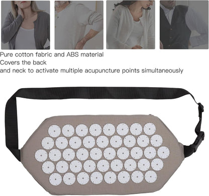 Acupressure Set, Acupressure Massage Belts Wrap Acupuncture Massage Belt Stress Reduce Pain Reduce Waist Acupuncture Mat for Home Outdoor Adults Women Man Back Pain Strap