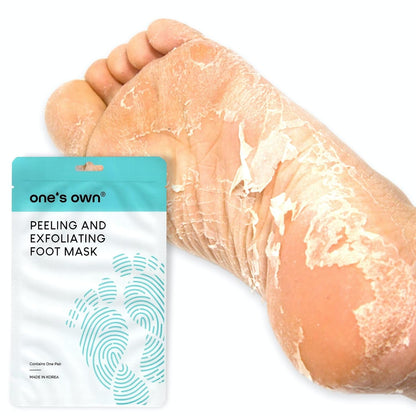 One's Own Korean Exfoliating Foot Peeling Mask, Moisturizing Foot Mask for Dry Cracked Feet, Feet Exfoliator to Peel Off Dead Skin & Callus Removal for Baby Soft Skin, Cruelty-Free & Safe, 2 Pair