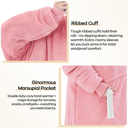 yescool Wearable Blanket Hoodie as Christmas Birthday Gifts for Women Mom - Colors B