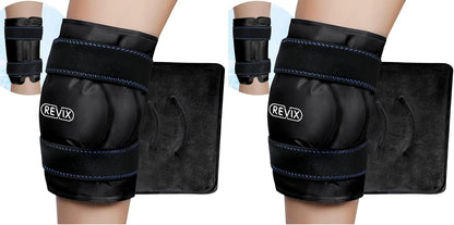 REVIX 19" Extra Large Knee Ice Pack Wrap Around Entire Knee, Reusable Gel Cold Pack for Discomfort and Post-Workout Fatigue, Cold Compress, Enhance Comfort and Recovery