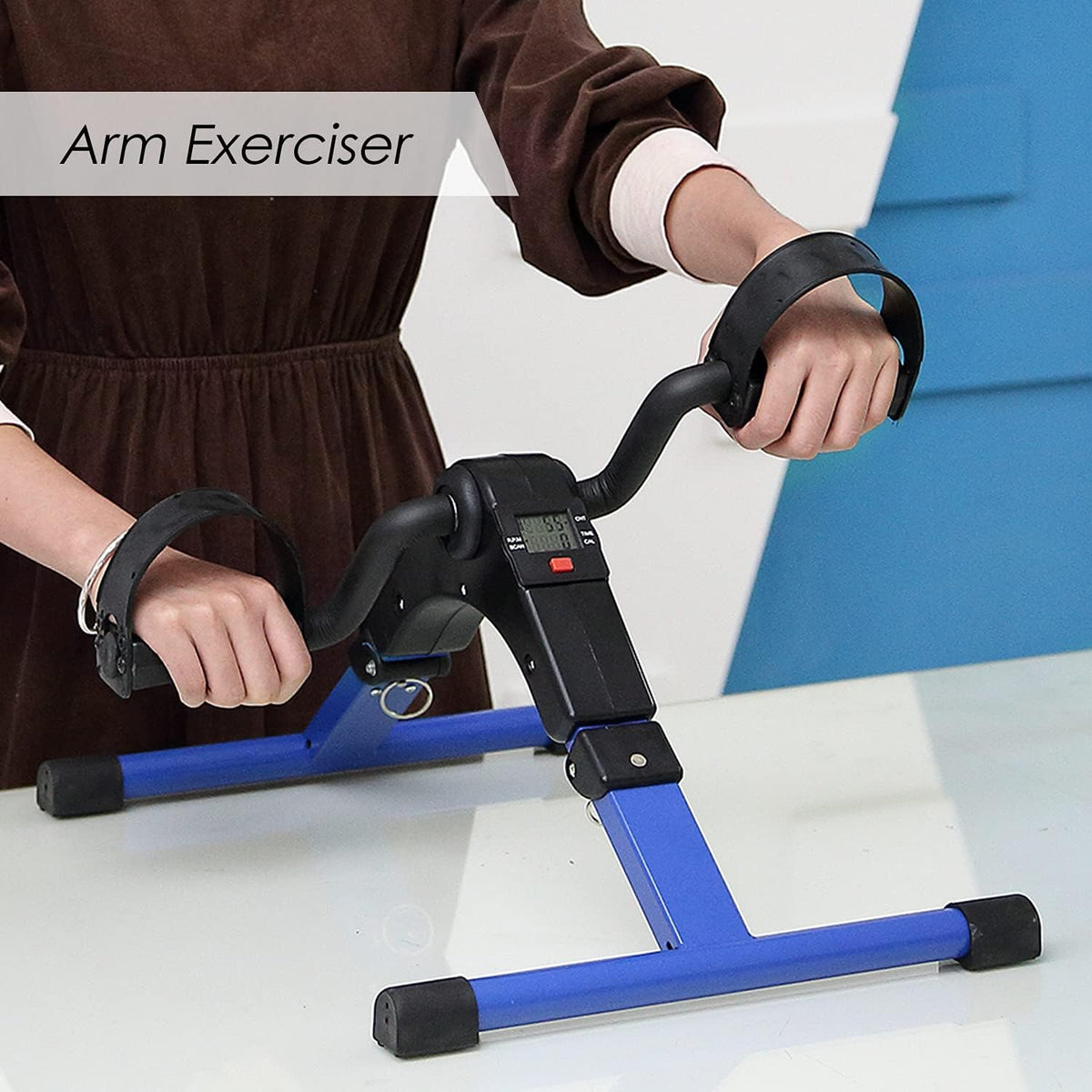 Folding Pedal Exerciser, Mini Exercise Bike Under Desk Bike