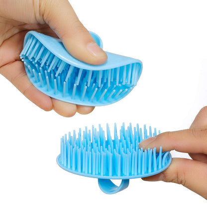 4PCS Hair Scalp Scrubber Massager Brush Head Exfoliator Shower Shampoo Comb