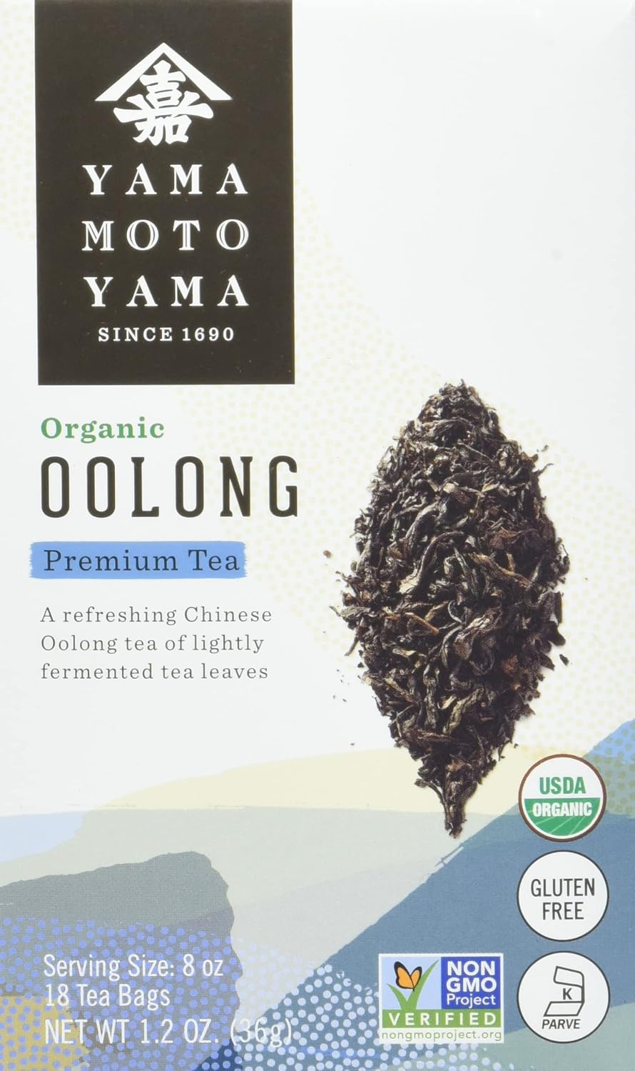Yamamotoyama Organic Oolong Tea Bag 18 ct (Pack of 6)