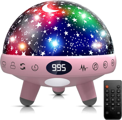 YACHANCE Kids Sound Machine with Night Light Projector,29 Soothing Sounds Baby Night Light Star Projector for Kids Room,White Noise Machine for Baby Sleeping Soother,Nursery Lamp,Bedroom Decor