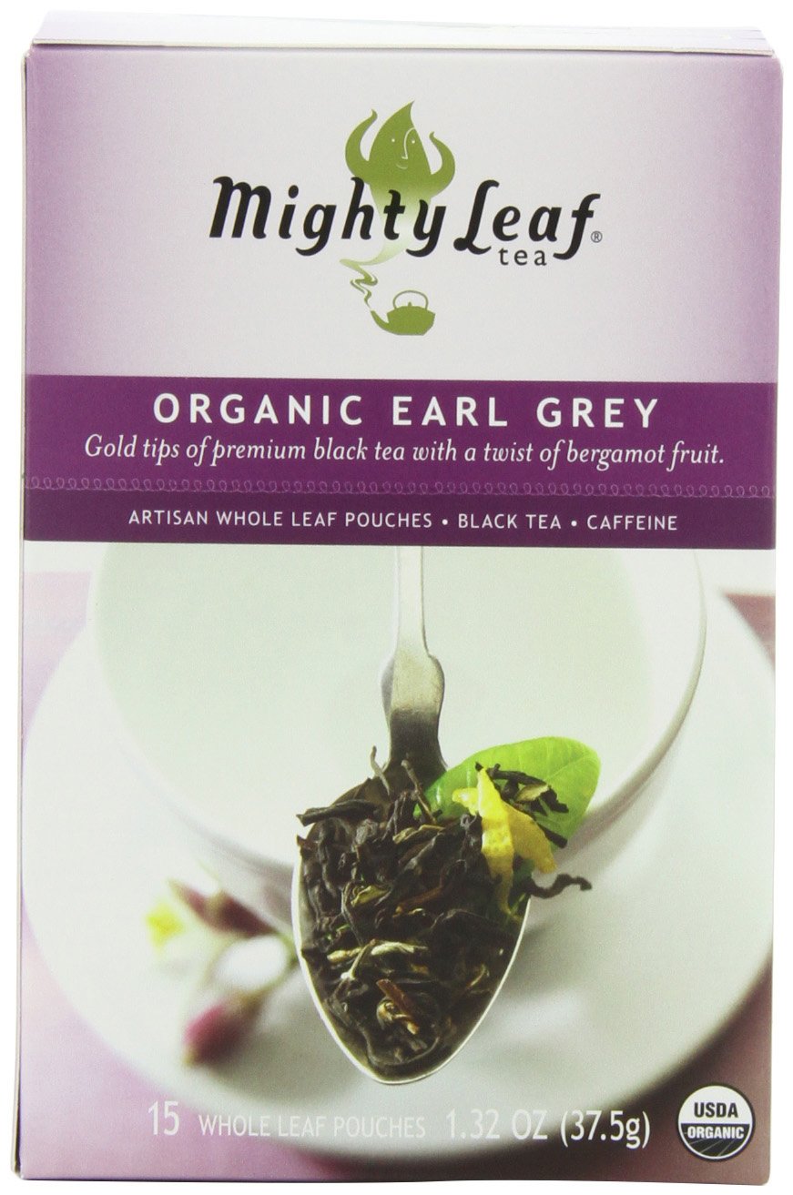 Mighty Leaf Earl Grey Black Tea 45 Pouches Premium Earl Grey Black Tea