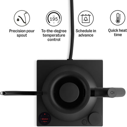 Fellow Stagg EKG Pro Gooseneck Electric Kettle, Brew Timer, 0.9 Liter