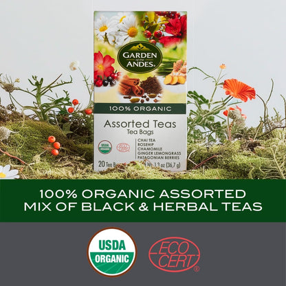 Garden of the Andes, Kosher Organic Herbal Tea, Assorted Pack, 20 bags