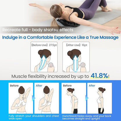 Shoulder Blade & Trapezius Trigger Point Massager, Back Stretcher | 22 Pressure Nodes, Deep Muscle Massage，Firm High-Density Foam, Ergonomic Arch, Body-Weight Massage,Daily Relaxation