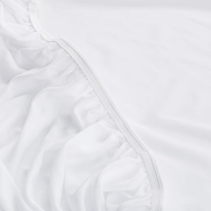 Serta Power Chill Queen Size Waterproof Mattress Cover, Soft and Breathable Cooling Mattress Protector, 15" Elastic Deep Pocket for Secure Fit, White